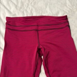 lululemon athletica Pink Leggings with Ribbed Texture